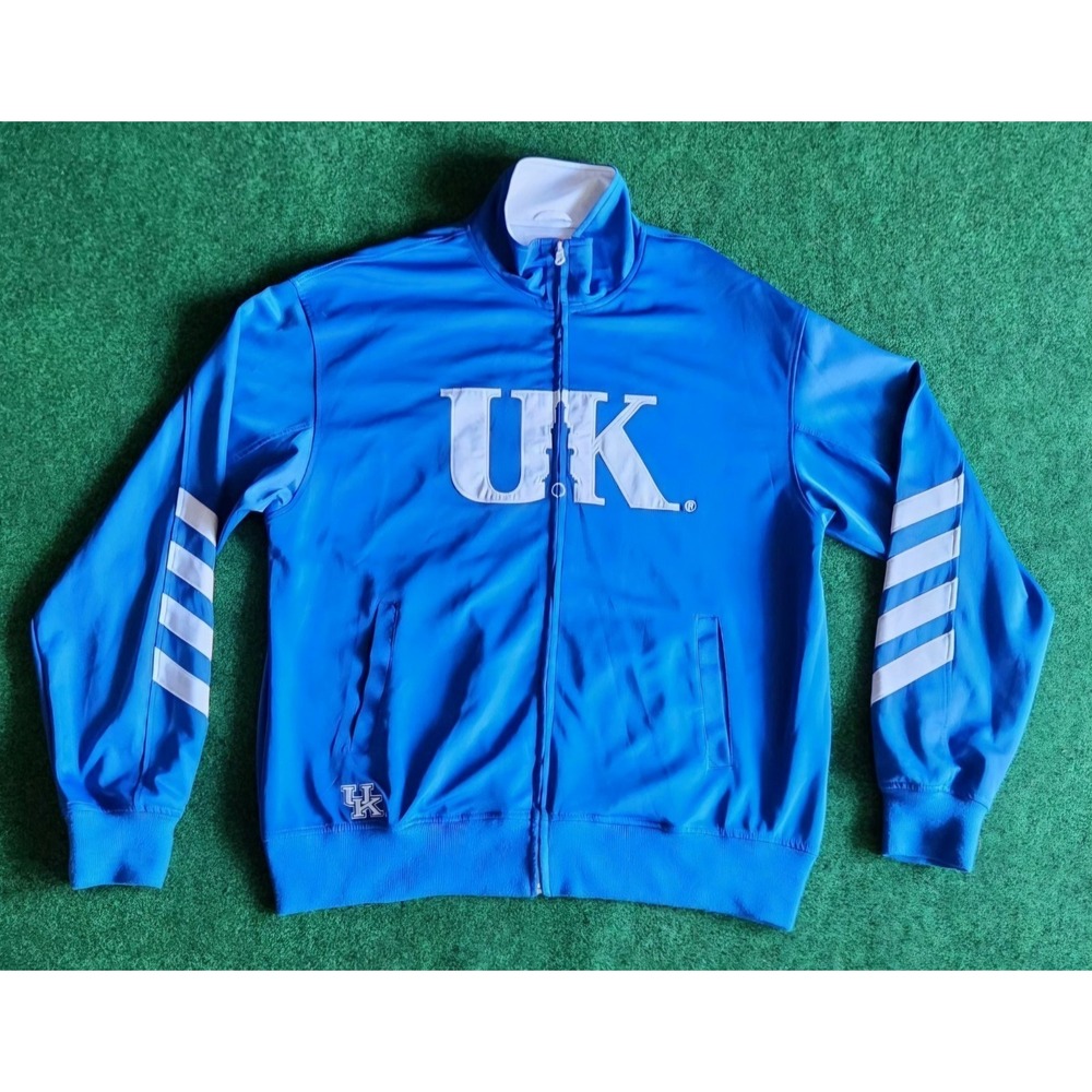 Vintage Kentucky Wildcats Jacket Men Large Blue White Track Suit Warm Up Y2K UK